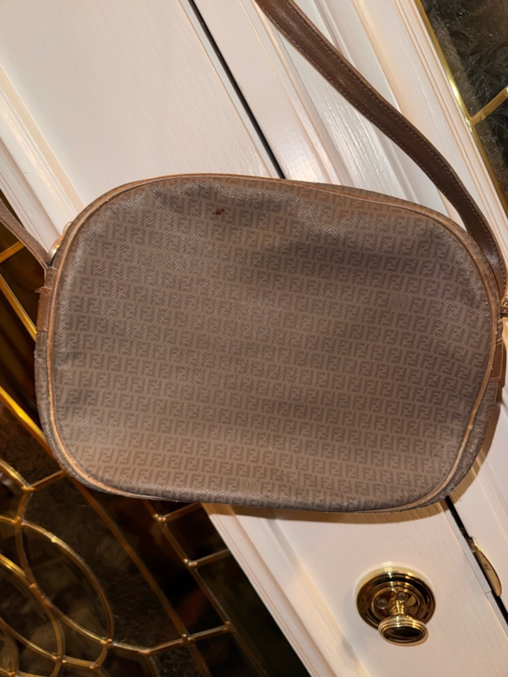 Classic Brown Crossbody Shoulder Bag - Fendi - Picture 4 of 5
